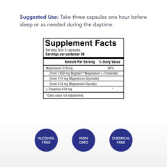 Physician's Strength Power-Min label close-up highlighting magnesium L-threonate blend.