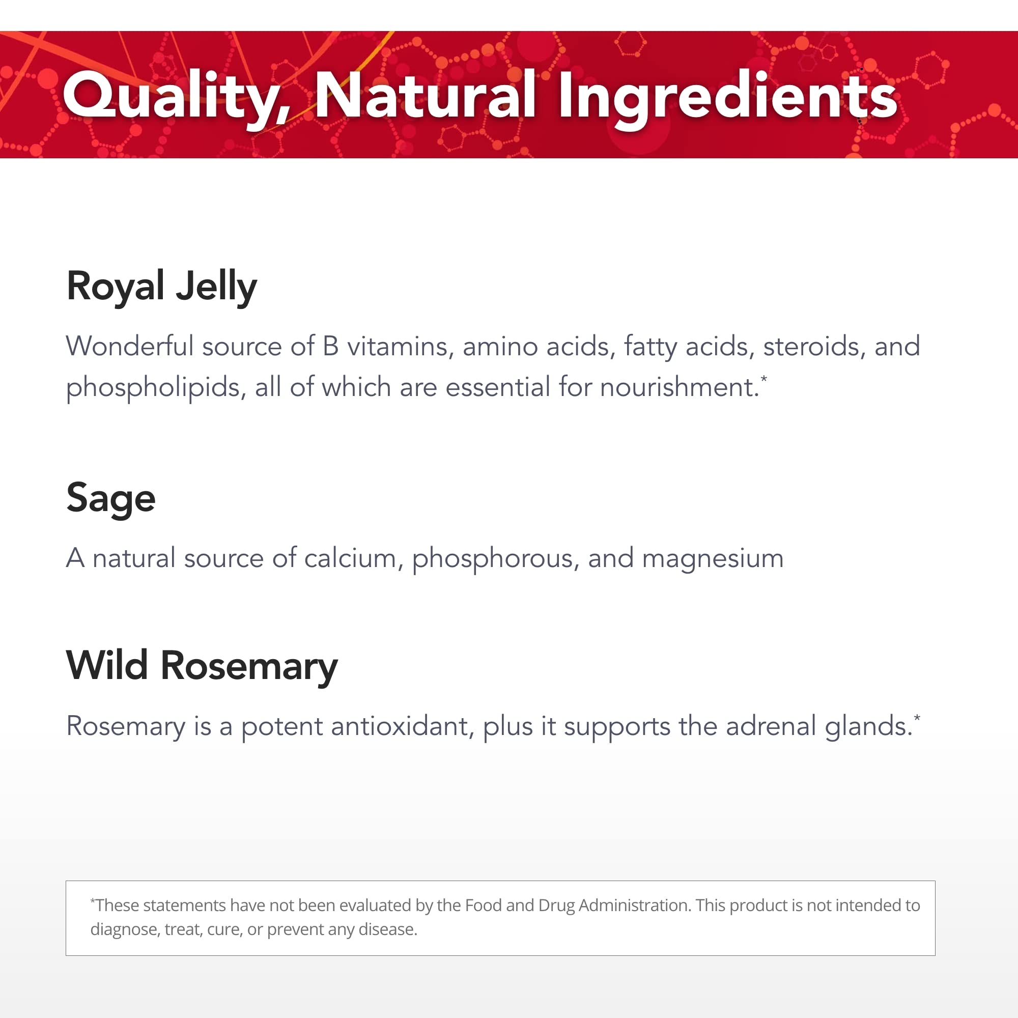 Physician's Strength AdrenoPower royal jelly 10-HDA richness visual.