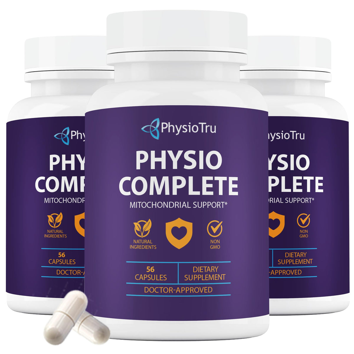 PhysioTru CoQ10 bottle ready for daily energy support