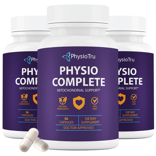 PhysioTru CoQ10 bottle ready for daily energy support