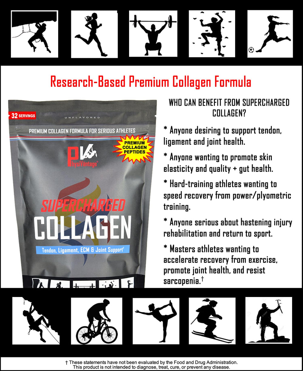Physiovantage collagen scoop demonstrates easy portioning for consistent daily intake.
