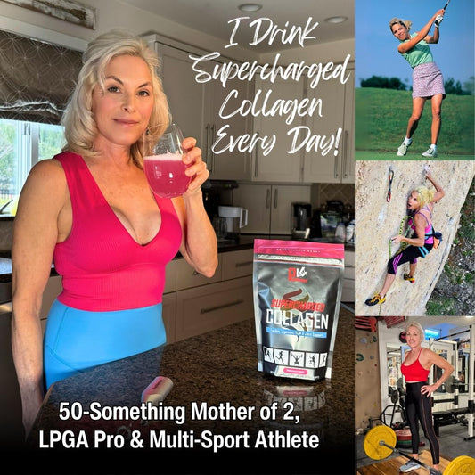 Physiovantage peach mango flavor label indicates a tasty, keto-friendly collagen option for workouts.