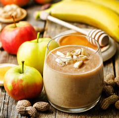 Vanilla shake image with glass shows inviting flavor and smooth texture