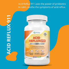 Phytage Labs Acid Reflux 911 label closeup highlighting ingredients.