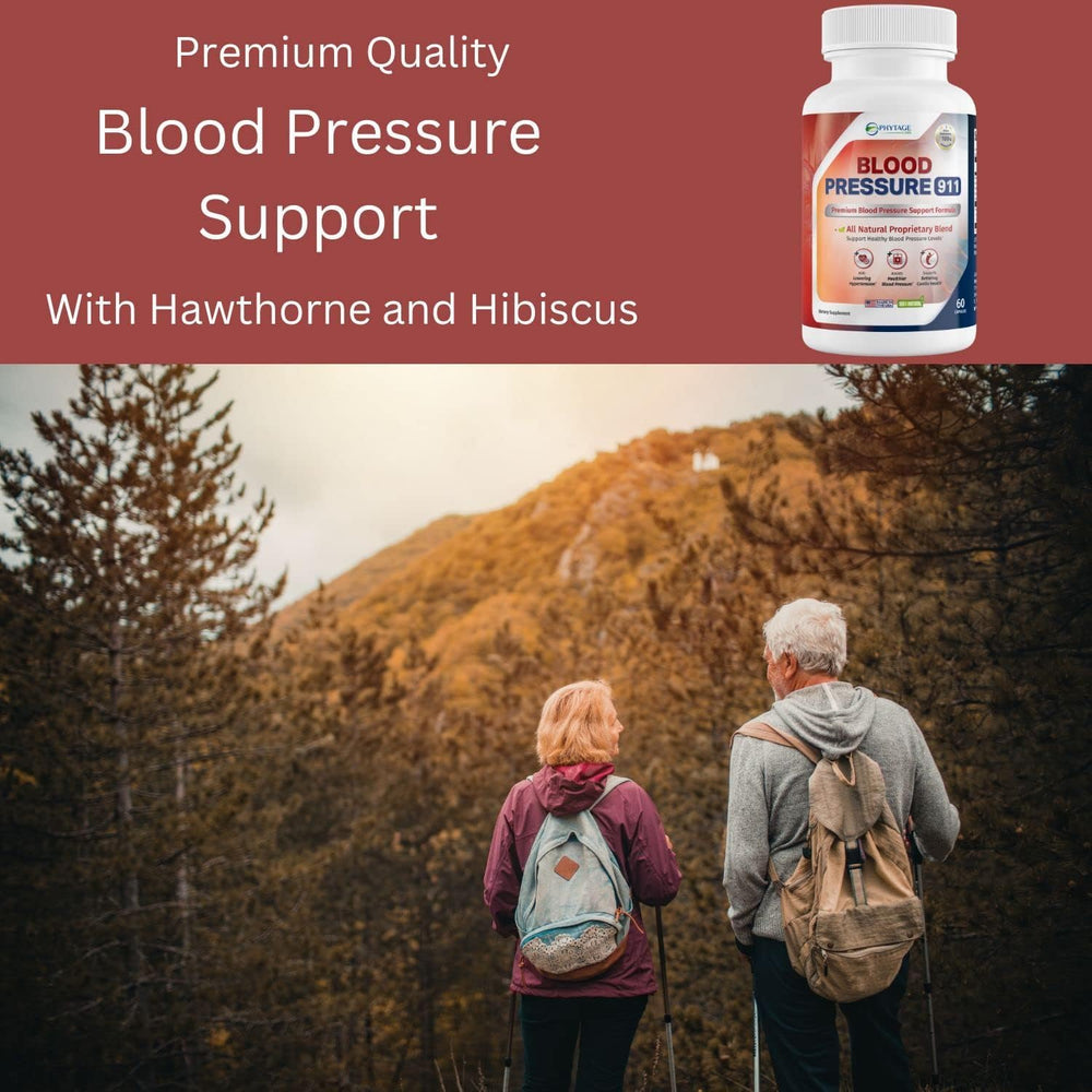 Phytage Labs Blood Pressure 911 label with key ingredients