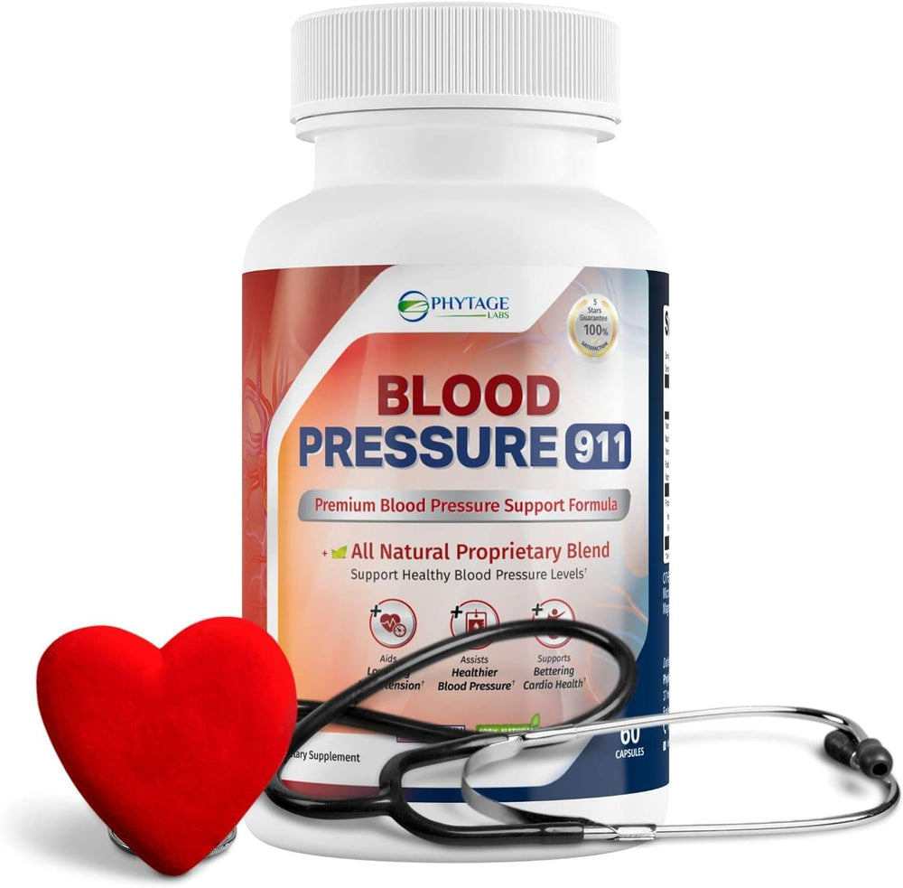Phytage Labs Blood Pressure 911 two-pack box communicates value for routine use.