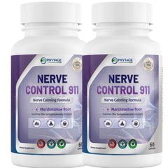 Phytage Labs Nerve Control 911 bottle closed for daily nerve health support.