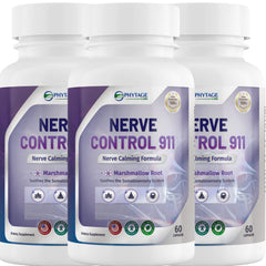 Phytage Labs Nerve Control 911 bottle for daily nerve support benefits