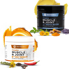 PHYTEWELL AM balm application for all-day mobility and quick absorption.