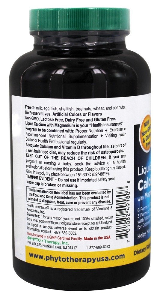 Phyto-Therapy Phytotherapy Rx Calcium packaging on shelf highlighting value