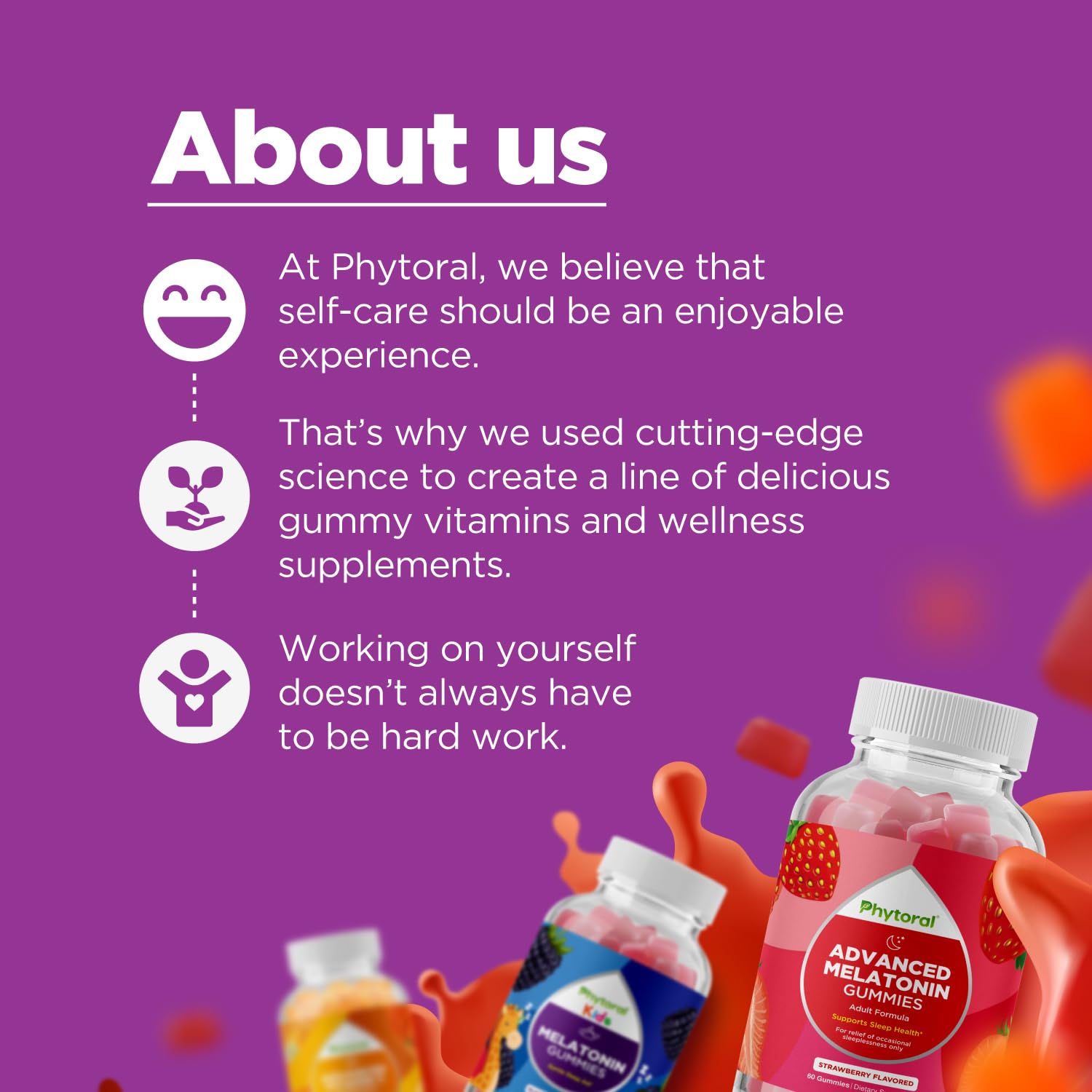 May support energy levels for active kids with Phytoral gummies.