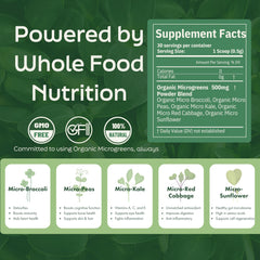 PICK'D POWDERS microgreens powder shake featuring a vibrant mix for focus and digestion