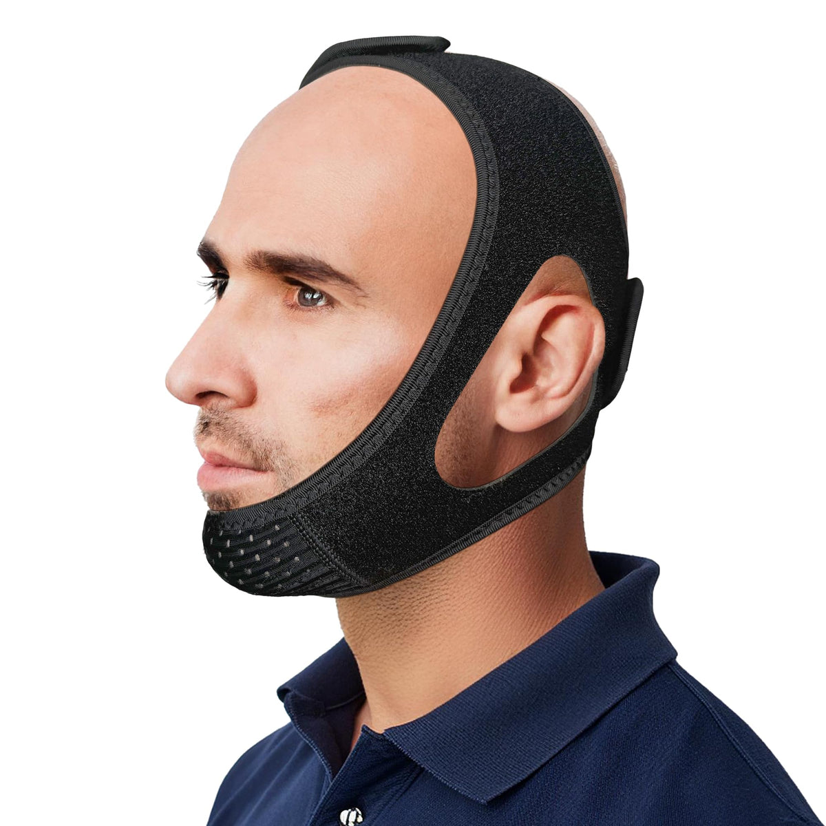 PIDOTI chin strap CPAP compatibility supports mouth closure for nasal breathing.