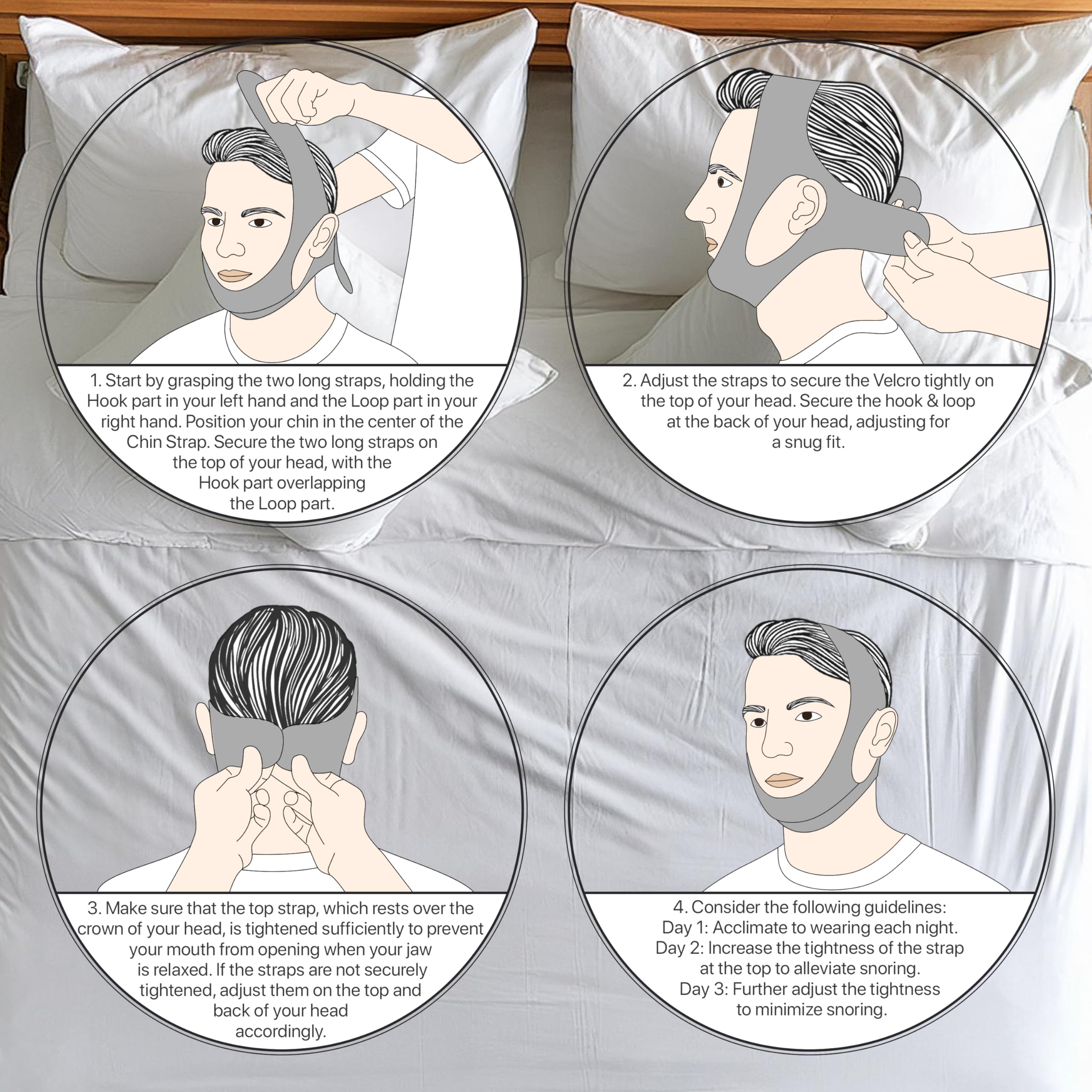 PIDOTI pink chin strap adjustment system enables personalized, secure fit