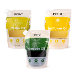 Pifito Castor Oil 16oz bottle for skin and hair care.