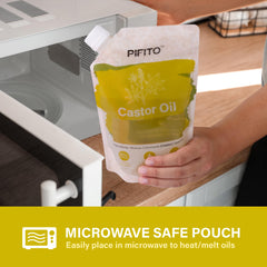 Pifito Soap Making Oils microwave pouch for easy melting.