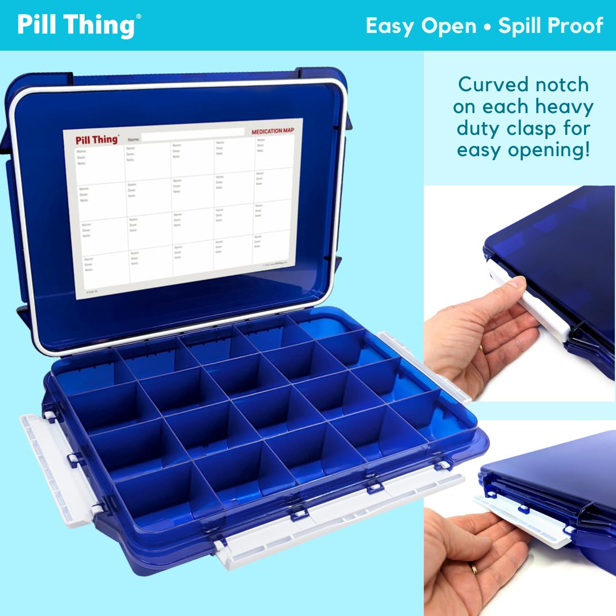 Pill Thing silicone gasket creates airtight moisture protection for pills