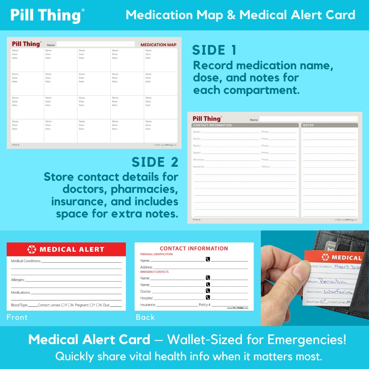 Pill Thing travel-ready case fits in luggage for organized trips