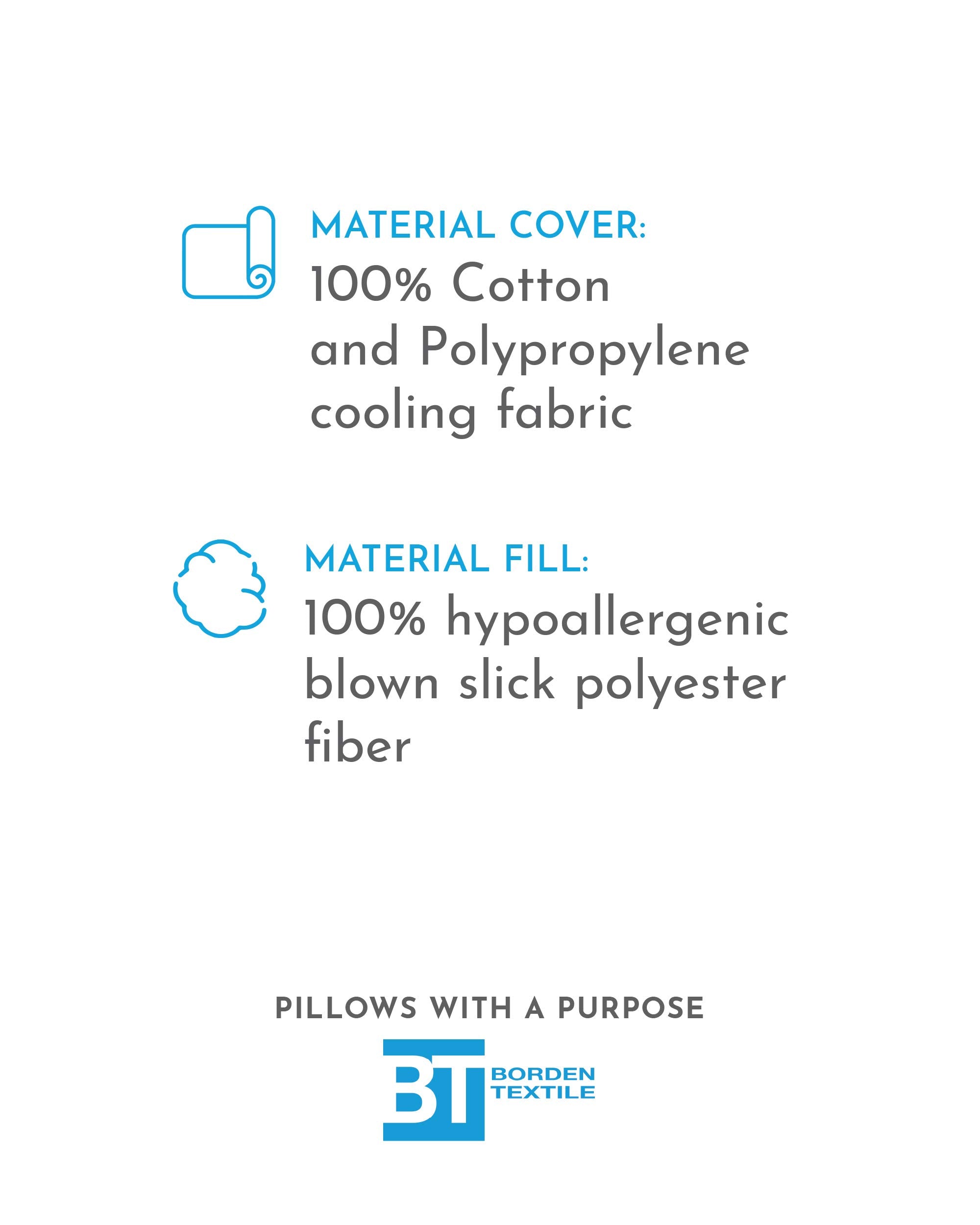 Pillows with a Purpose CPAP pillow hypoallergenic cover reduces irritants