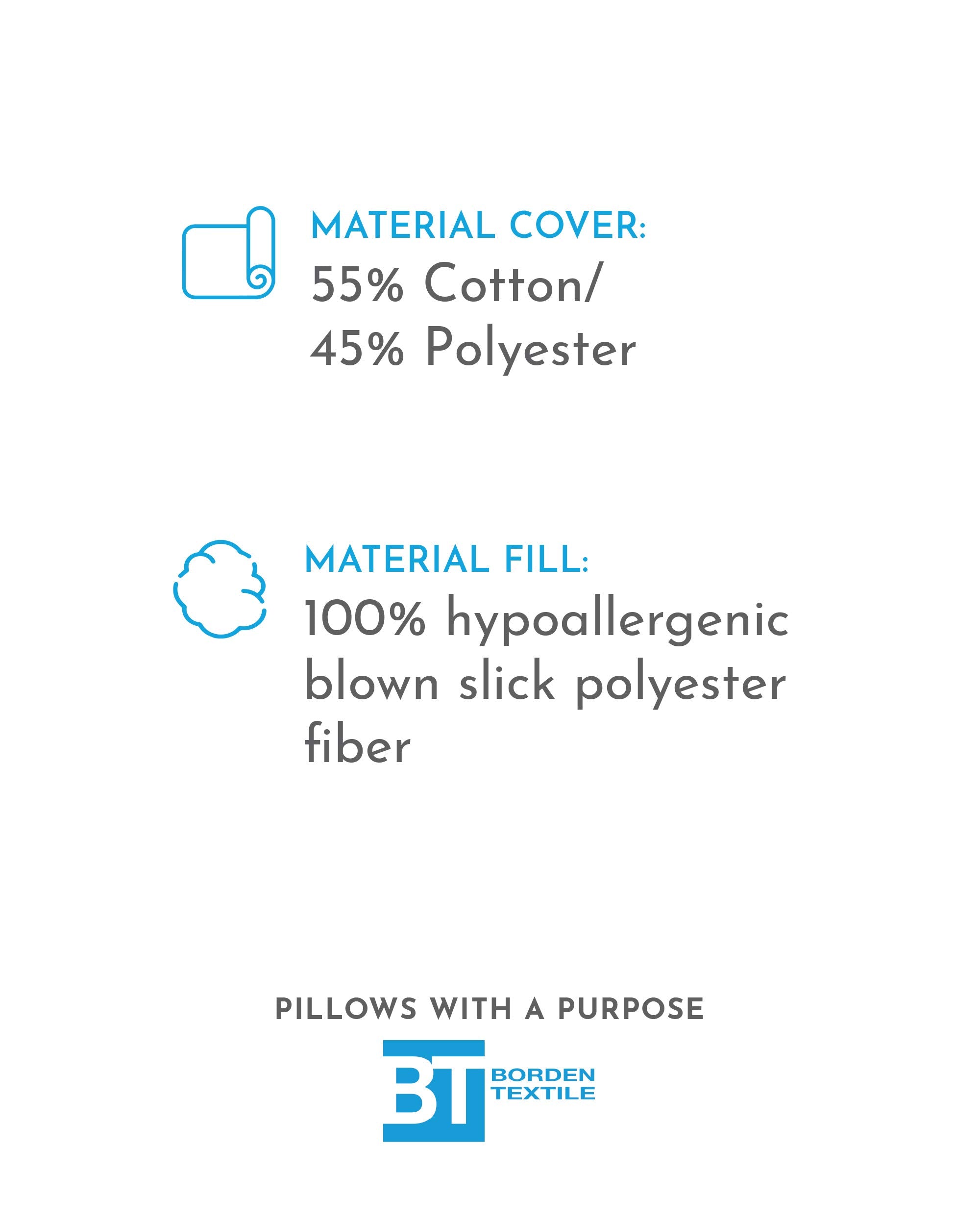 Pillows with a Purpose CPAP pillow in bed demonstrates generous dimensions