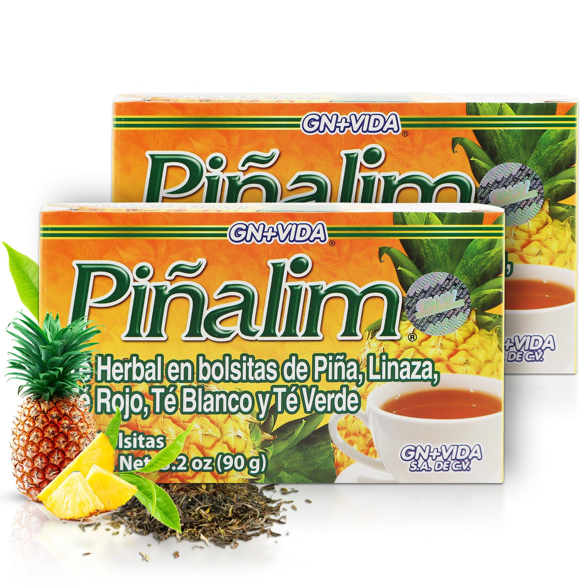 Piñalim GN VIDA tea twin-pack front for nightly ritual