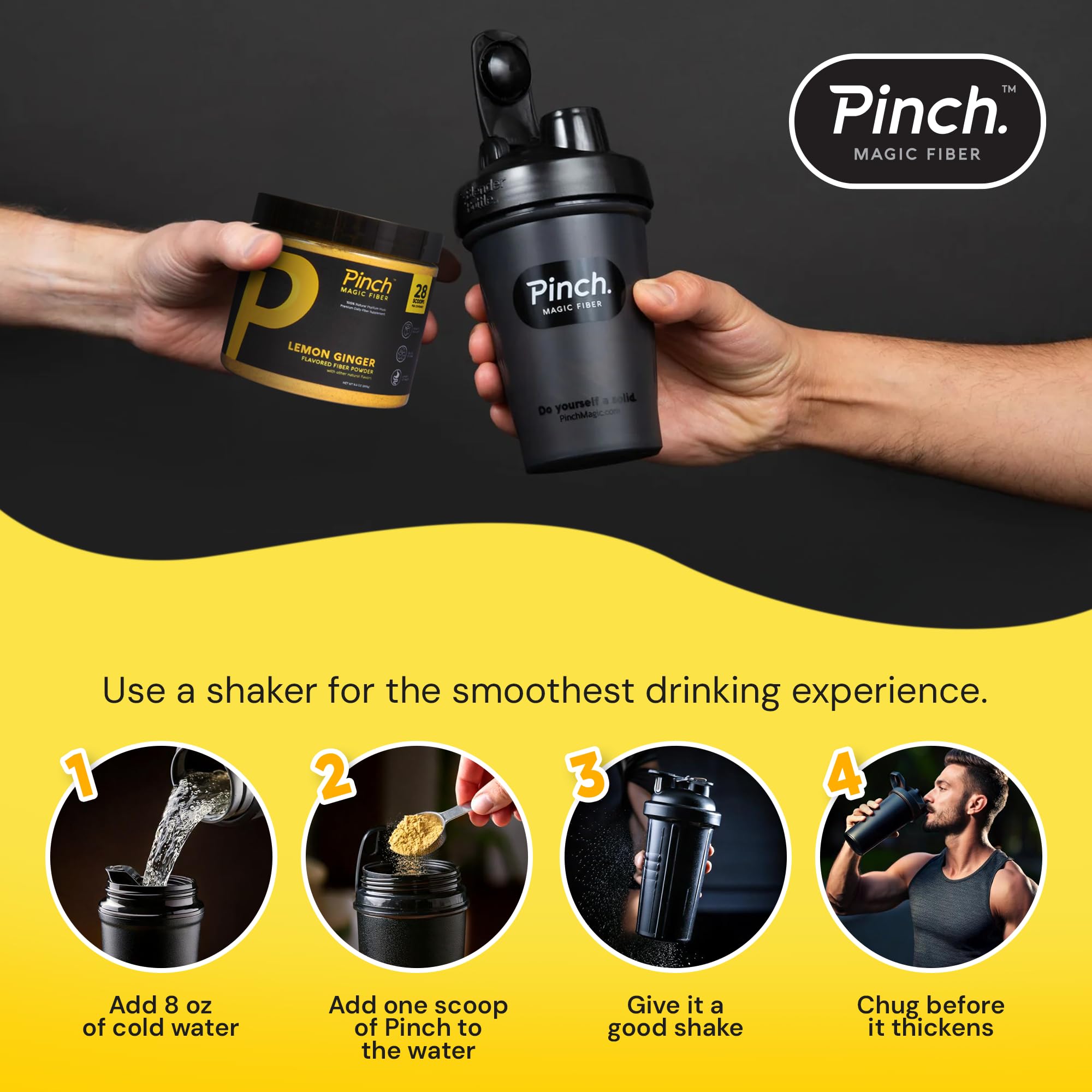 Pinch Magic 28-day supply packaging for convenient use