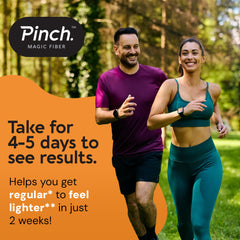 Pinch Magic Sugar Free Fiber Powder nutrition panel highlights vitamins C and D