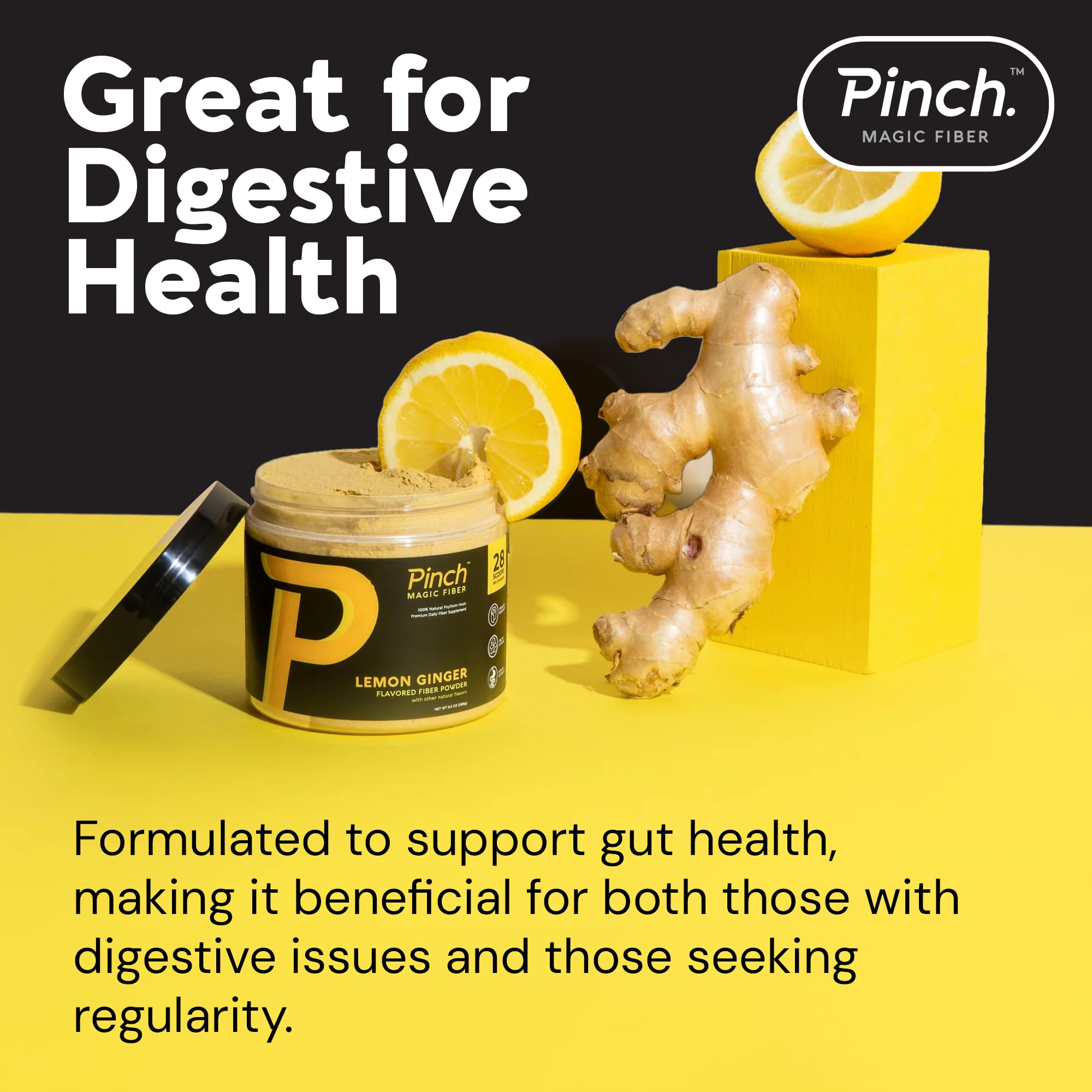 Pinch Magic lemon-ginger flavor profile for easy mixing