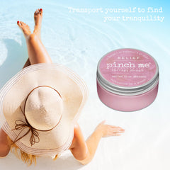 Soft, malleable Pinch Me Relief putty for focus and relief.