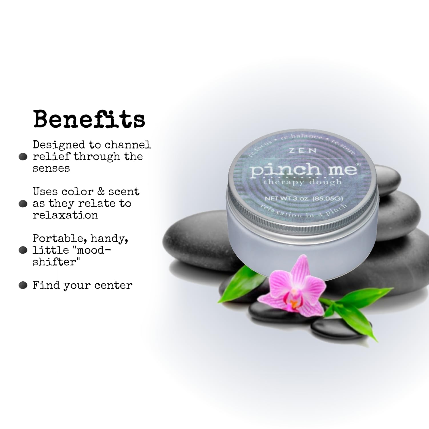 Pinch Me Therapy Dough Zen hand exercise demo showing pliable putty
