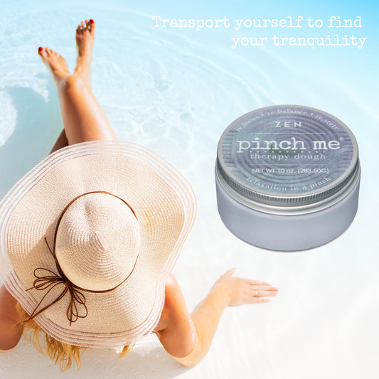 Pinch Me Therapy Dough Zen packaging shot for easy on-the-go relaxation
