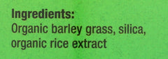 Pines Organic Barley Grass served with juice for convenient greens