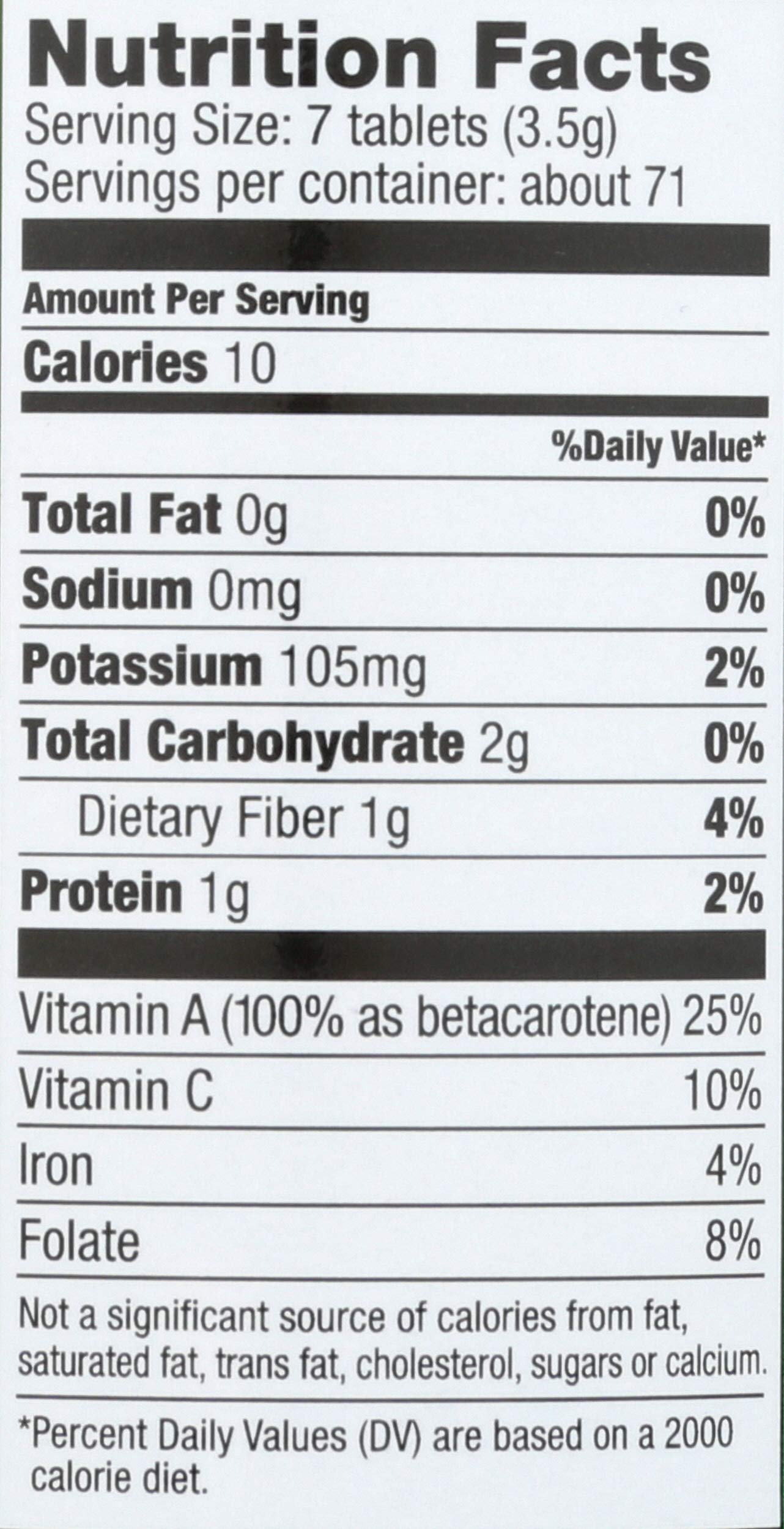 Pines Organic Wheat Grass Tablets package with organic seal