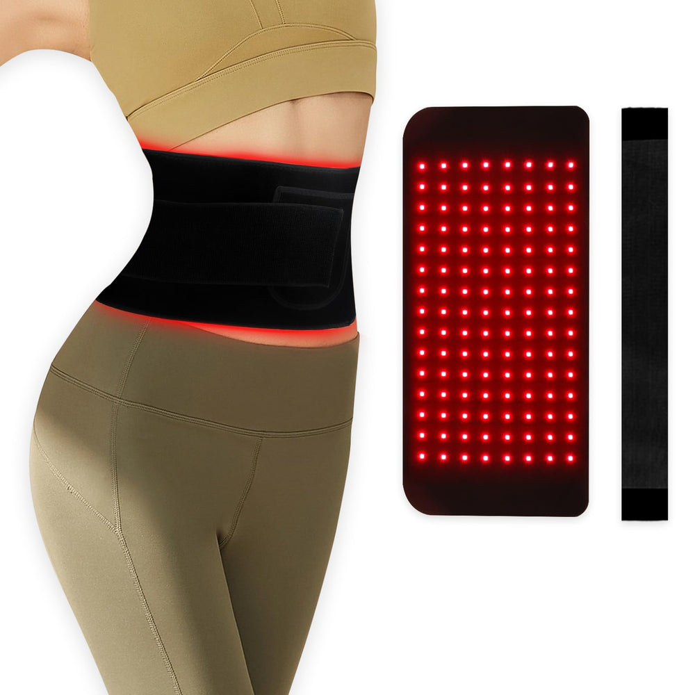 Pinfriy infrared light therapy belt front view for targeted warmth and comfort
