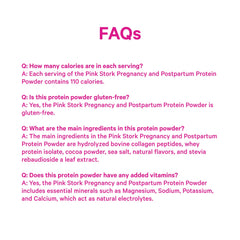 Pink Stork breastfeeding mom energy boost with smooth chocolate shake image.