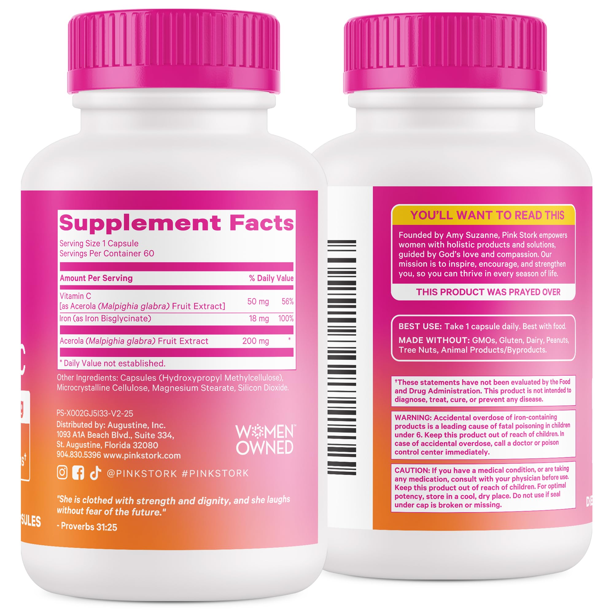 Pink Stork four-month supply packaging shown for easy refills