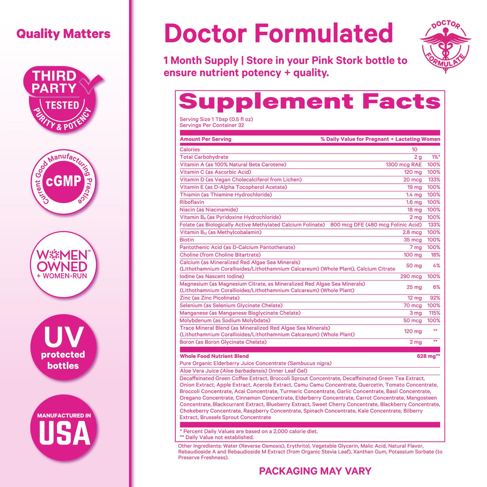 Gluten-free, dairy-free, and GMO-free formula from Pink Stork