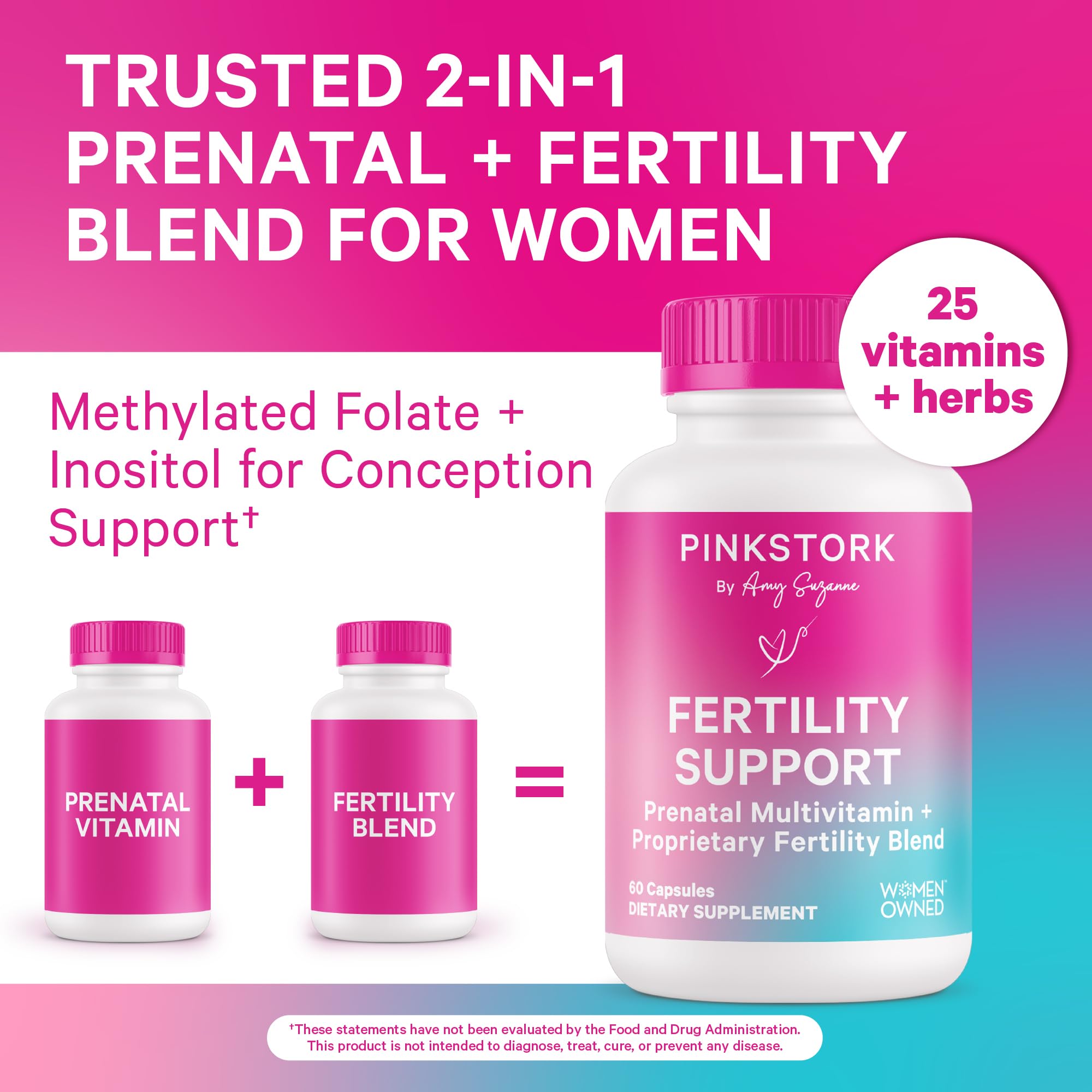 Pink Stork Men fertility supplements bottle supporting men's reproductive health considerations