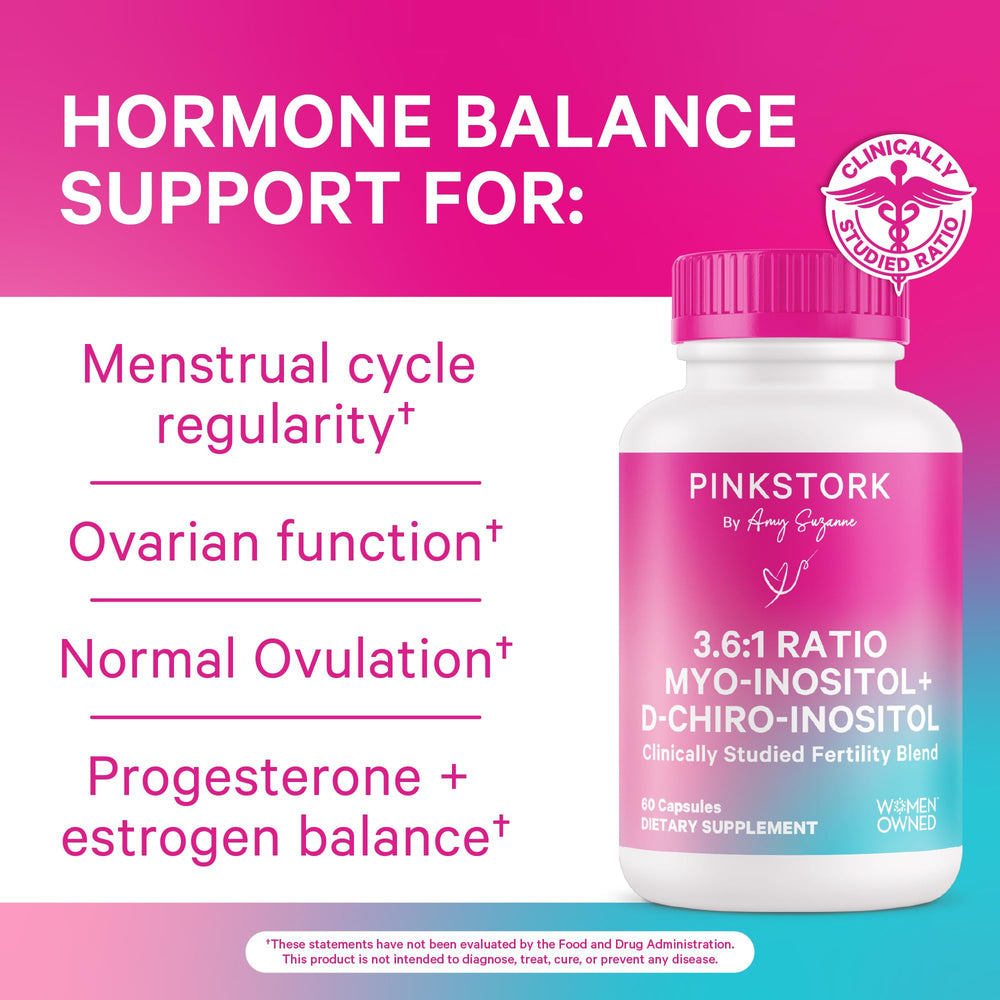 Label detail highlights the 3-6-1 blend for ovarian function support.