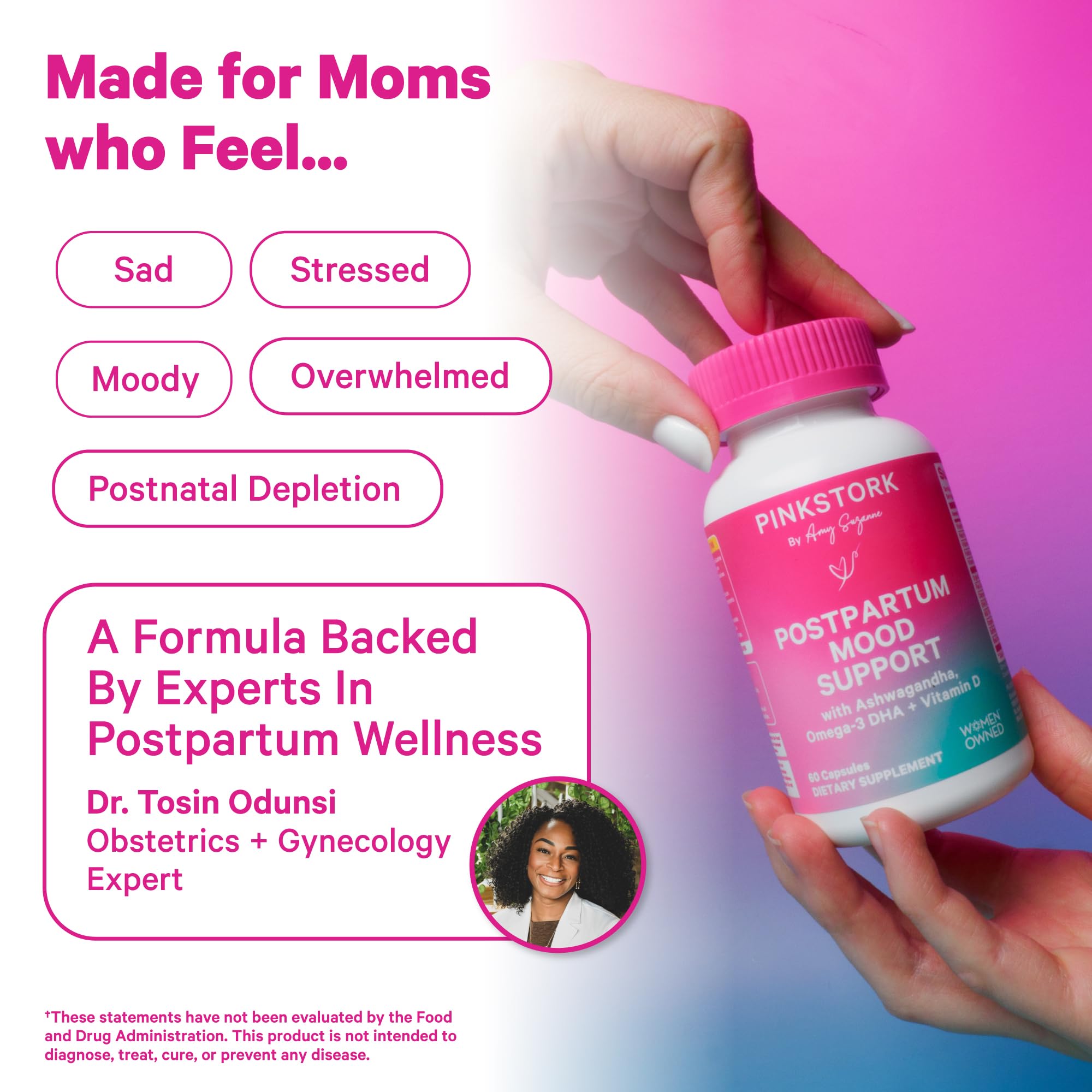DHA algae visualization from Pink Stork Mood Support highlights plant-based omega-3s