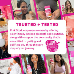 Organic ashwagandha in Pink Stork Mood Support suggests hormonal harmony support