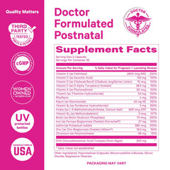Pink Stork Total Postnatal GMP-certified facility logo reinforcing quality.
