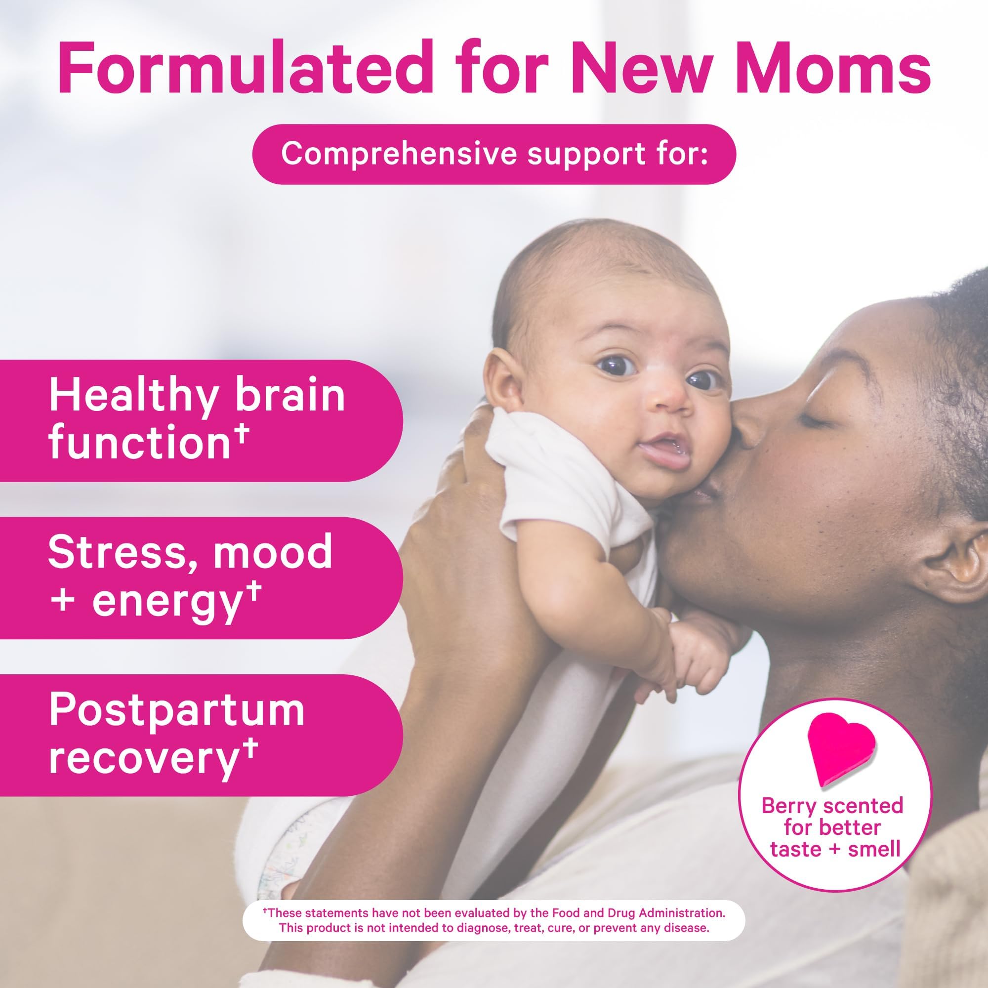 Pink Stork Total Postnatal ScentCert berry insert adds a pleasant aroma.