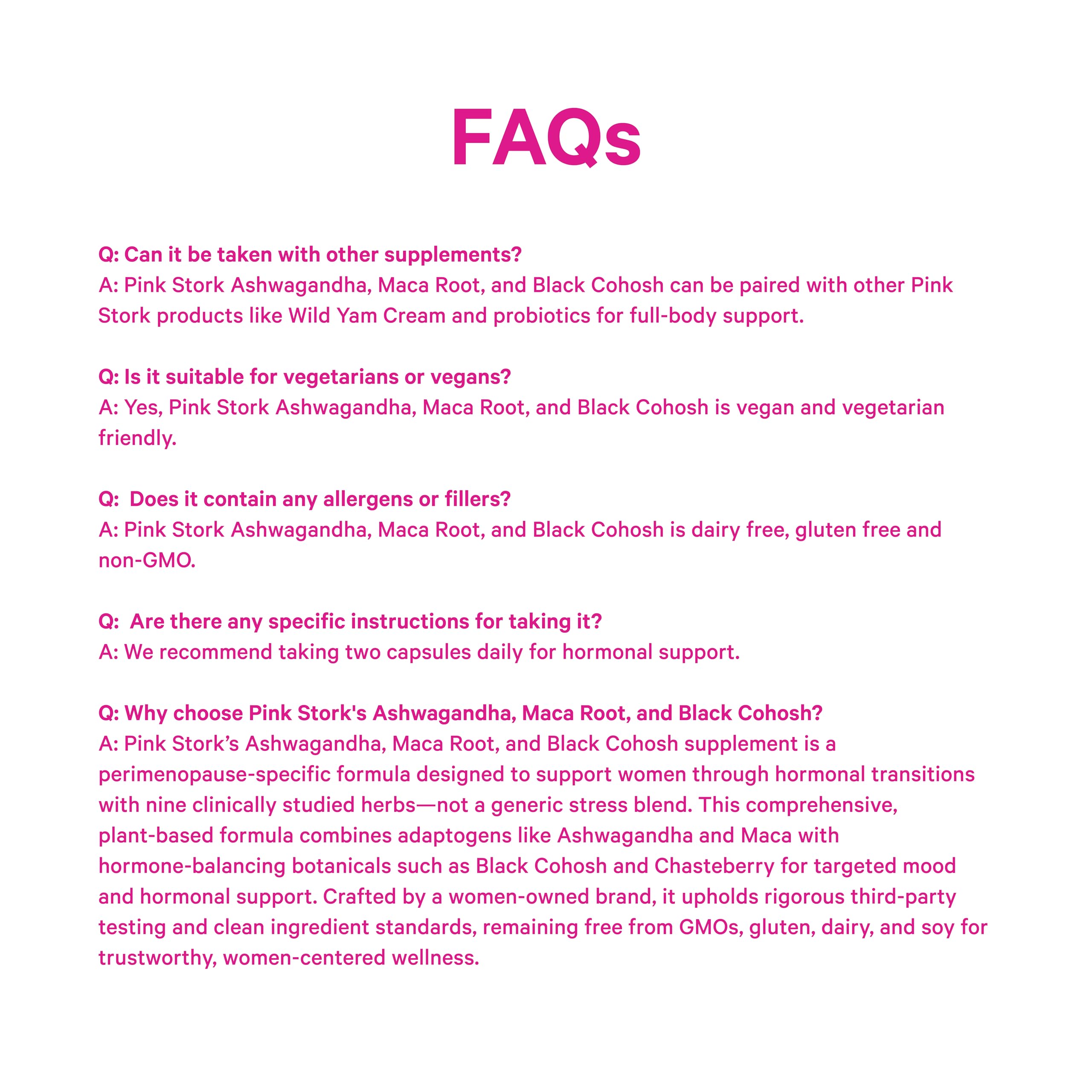 Pink Stork Women-owned brand bottle highlights trusted, women-led wellness
