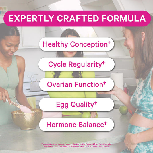 Pink Stork Women fertility supplements bottle for daily wellness and reproductive support