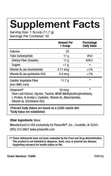 Pinnaclife DigestiveHealth powder fully dissolves in hot or cold liquids for convenient use.