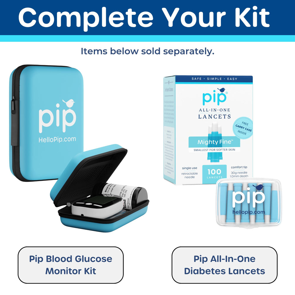 Pip V1 compact test strip design for easy storage and travel
