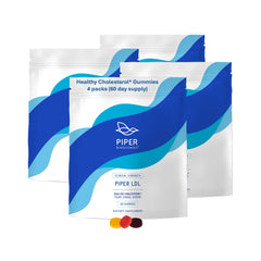 Piper Biosciences cholesterol gummies bottle front for everyday support