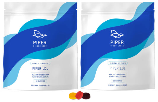 Piper Biosciences LDL Gummies pack 60 for convenient daily use.