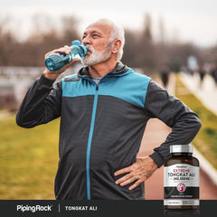 Piping Rock Tongkat Ali capsules being poured for simple dosage